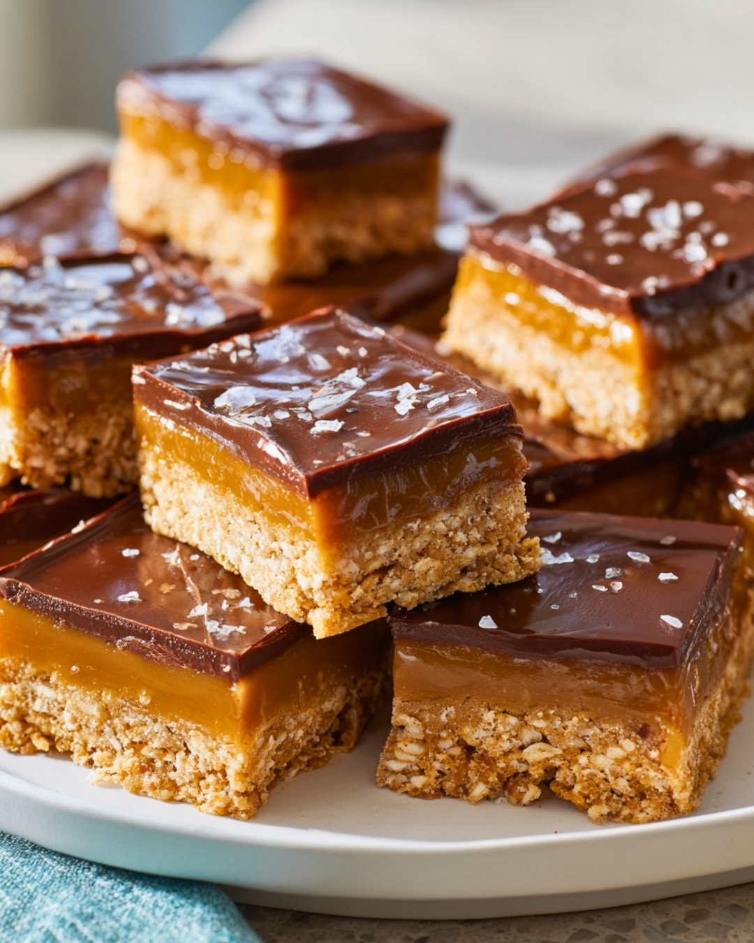 ANZAC Caramel Slice – Aussie Classic with Golden Caramel & Chocolate