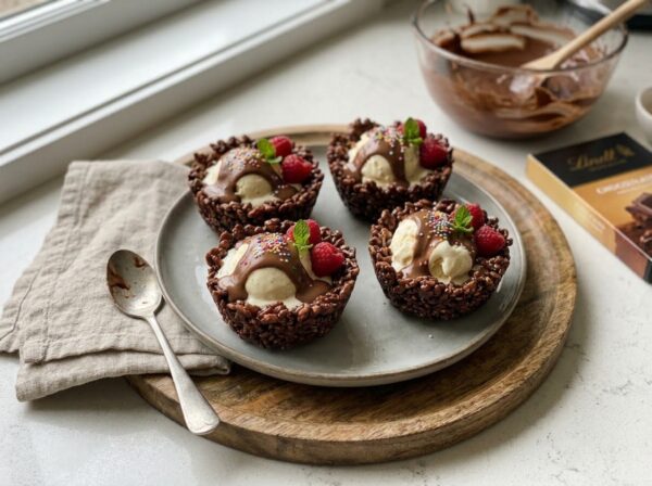 No-Bake Chocolate Crackle Bowls: Nostalgic Australian Party Favourite